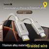 Baseus Быстрозарядный кабель USB-C на USB-C мощностью 100 Вт из титанового сплава