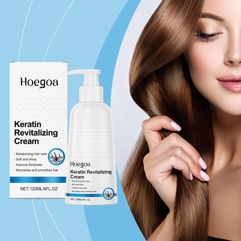 Keratin Conditioner for Damaged Hair Repair Moisturizing Detangling Smoothes Frizz Adds Shine and Softness
