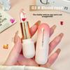 Crystal Transparent Color Changing Petal Jelly Lipstick, Moisturizing and Temperature Sensitive