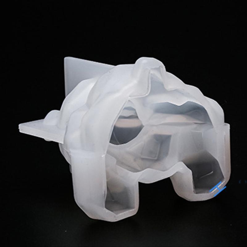 Рукоделие Мыло Гипс Свеча Смола Форма для литья 3D Ручная работа Геометрическая форма медведя Сделай сам Автомобильная ароматерапия Силиконовая форма