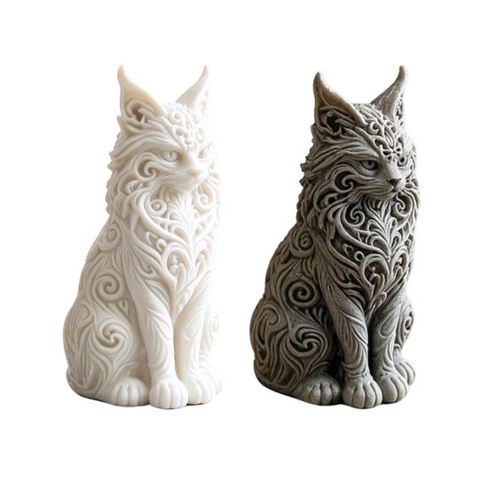 Витрина Фигурка Кошки 3D Печатные Орнаменты Мейн Кун для Декора Стола