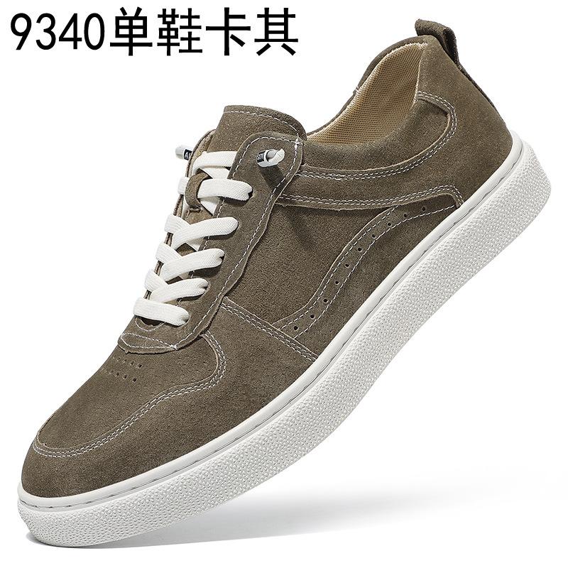 New Shoes for Men Genuine Leather Casual Shoes Designer Flat Skateboard Shoes Youth Lace-up Sneaker