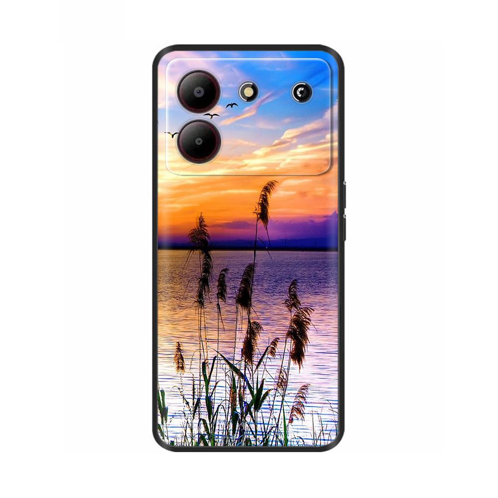 For ZTE Blade A54 Case Flower Cartoon Printed Back Cover For ZTE Blade A54 Case Coque Fundas For ZTE Blade A54 TPU Phone Cases