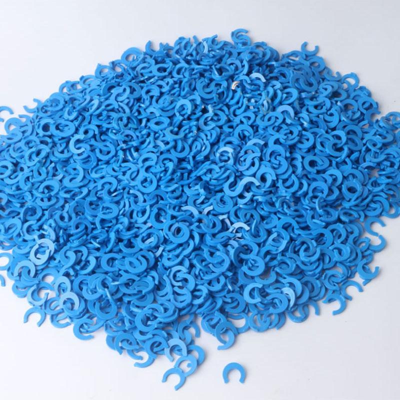 100 шт. 1/4" 3/8" OD труба PE фитинг для труб синий зажим C-образное кольцо шланг быстроразъемный соединитель аквариум RO фильтр для воды система обратного осмоса