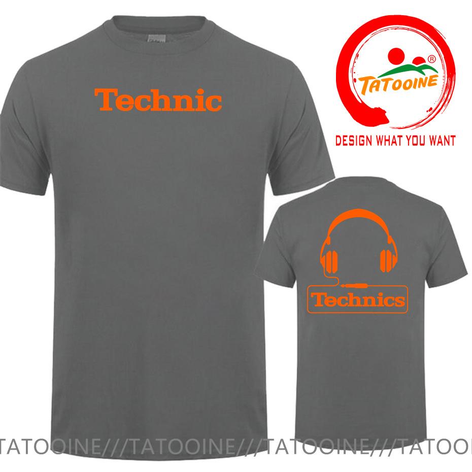 Technics Headphone Print T Shirts Unisex Disco DJ Party House Detroid Harajuku Fashion T Shirt Oversized T-shirt Trendy DJ Tee Tops