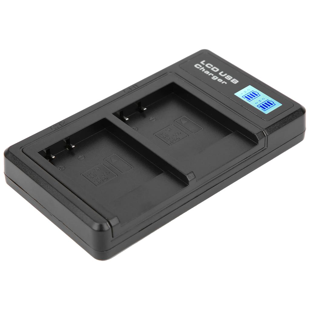 Portable Camera Battery Charger for NPBN1 USB Camera Dual Charger with LCD Display