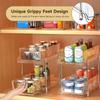 2 Tier Pull-out Under Sink Organizer Multipurpose Closet Storage Container Clear Acrylic Stackable Drawer Kitchen Organizer Tray