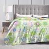Cute Tamagotchis Flannel Blanket Cartoon Funny Throw Blanket for  Sofa Bedding Lounge 150*125cm Rug Piece