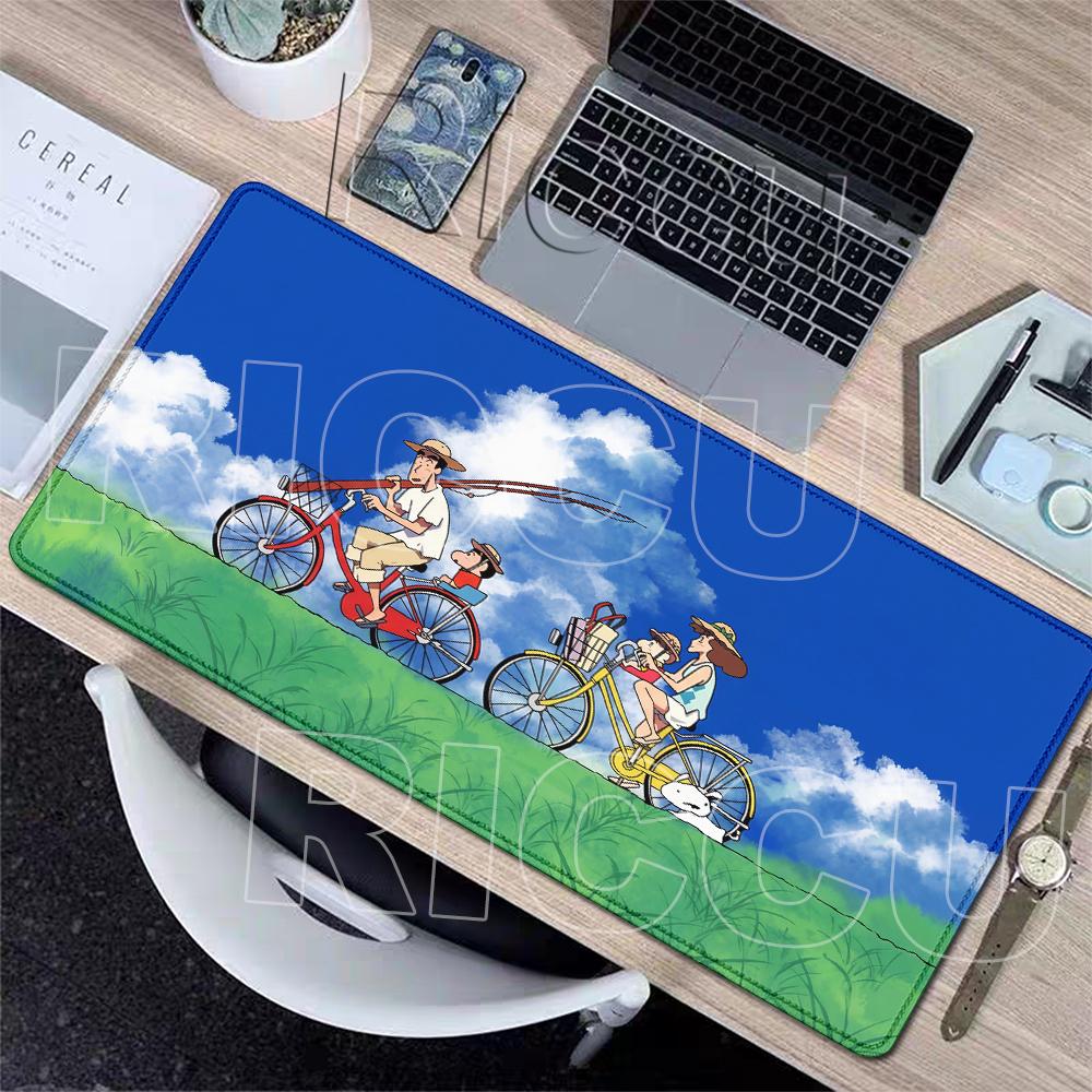 Extended Anime Cartoon Mouse Pads C-Crayon Shin-chans Desk Mats Peripherals HD Gamers Anti-slip Keyboard PC Rubber Table Carpets