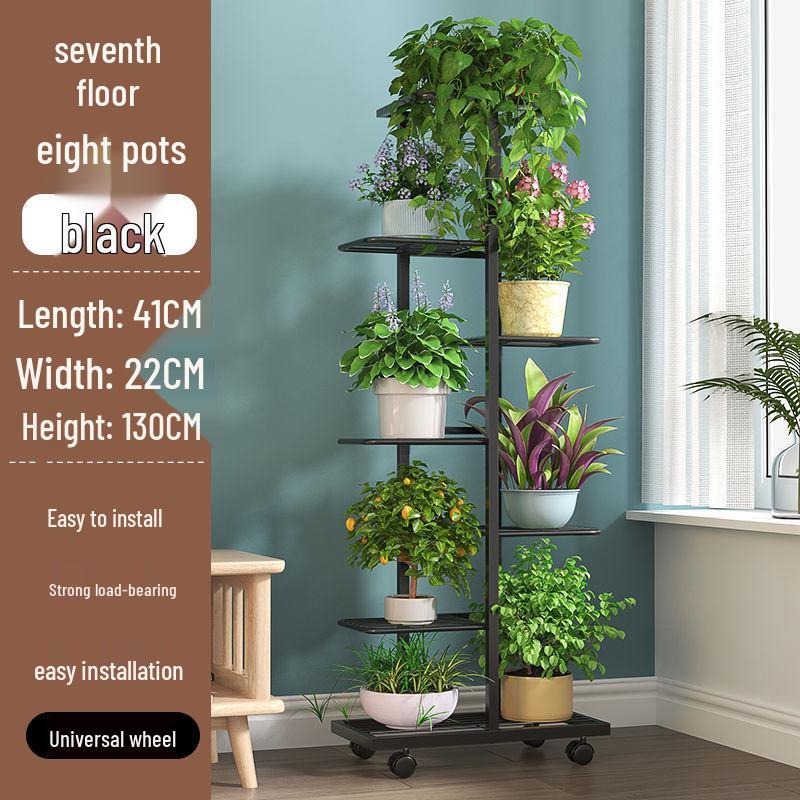 Multi-layer Space-saving Succulent and Flower Pot Shelf for Indoor/Outdoor Use – Ideal for Living Room, Balcony, or Garden