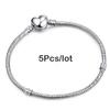 5pcs /Lot Sale Popular Charm Bracelets Diy Elegant Leather Chain Charms Bracelets Bangles For Women Jewelry Gift