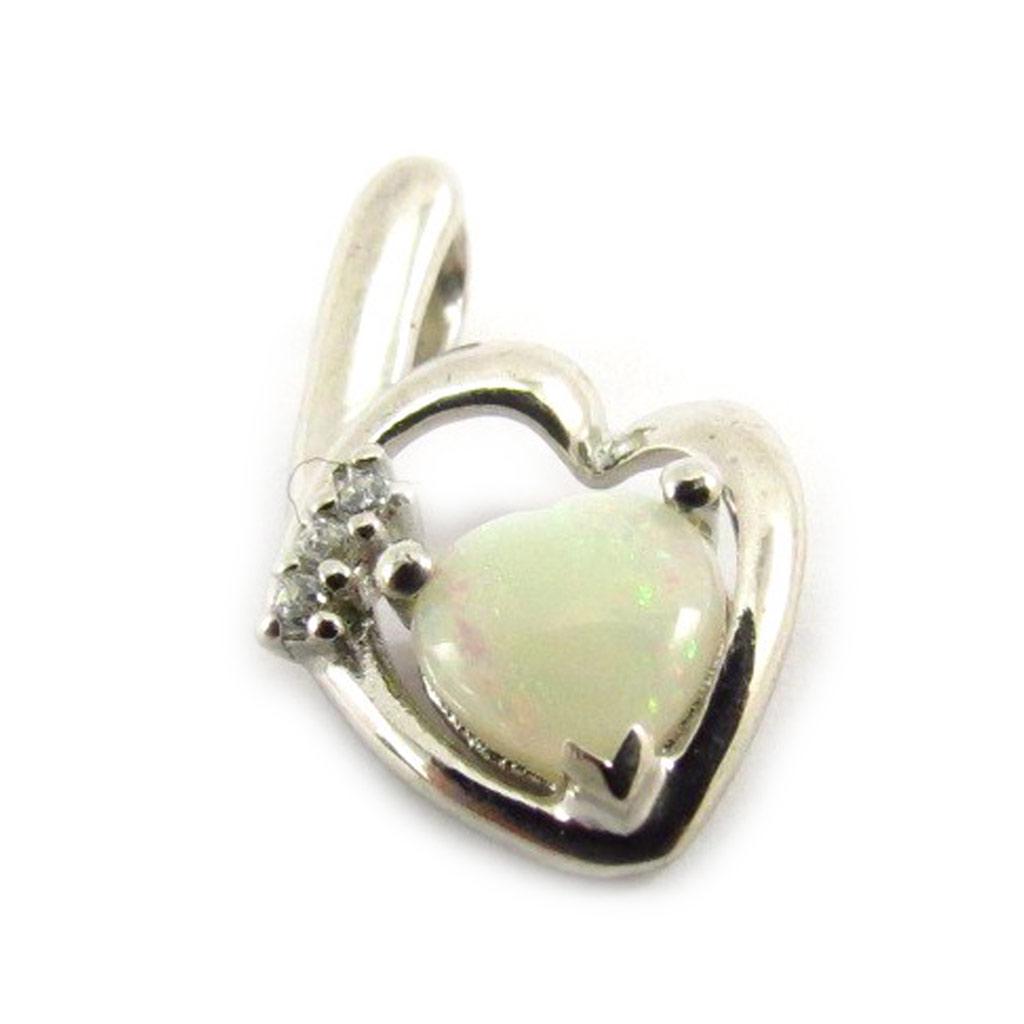 Les Trésors De Lily [E8674] - Artisan Silver Pendant 'Goddess Opal' Silver White (rhodium-plated) - 17x10 Mm