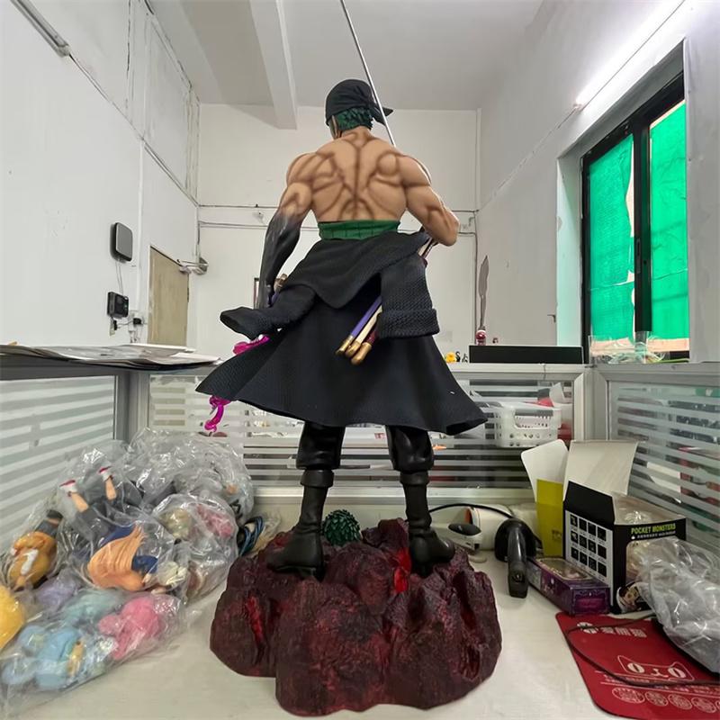 One Piece 73 см Платформа GK Клуб Супер-Большой Нож-Плечо Траун Двуглавая Резная Сцена Статуя В Коробке Ручная Работа Фигурка
