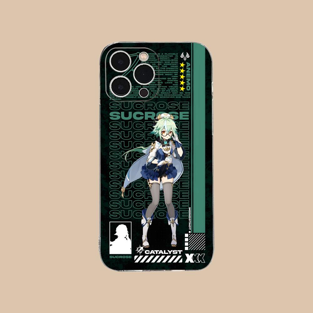 Игровой чехол GI Sucrose Clear TPU для iPhone 17 16 15 14 13 12 11 X XR XS Air Pro Max Plus Mini, цветная крышка