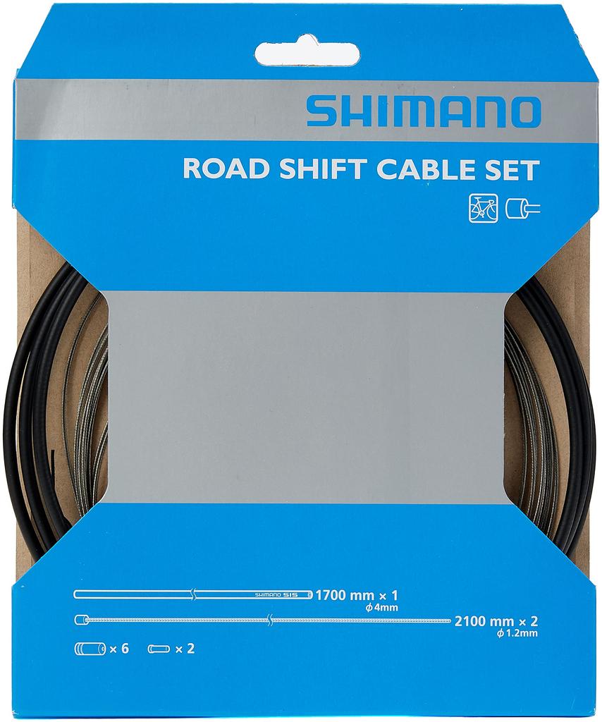 SHIMANO Комплект тросов переключения передач Road Steel Black Y60098501