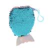 Lovely Sequined Mermaid Tail Coin Purse Cute Small Wallet Money Change Pouch Earphone Storage Bags For Children Gifts