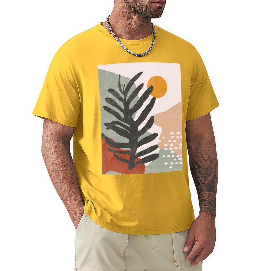 Абстрактная футболка Винтажная графическая футболка Хлопковые графические футболки Оверсайз Черная одежда для мужчин