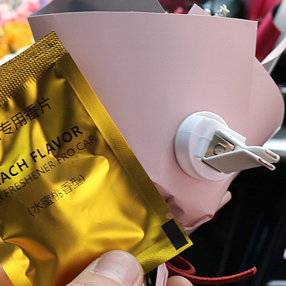 Car Air Outlet Perfume Decoration Immortal Dried Bouquet Small Fresh Air Conditioning Mouth Gypsophila Paniculata Fragrance Clip