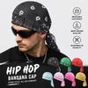 Cashew Print Cycling Headscarf Breathable Men's Pirate Hat Paisley Printed Headscarf  For Men Women