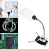 Pro Flexible Hands Free LED Magnifying Glass Desk Lamp Bright LED Illuminated Magnifier with Clamp for Reading