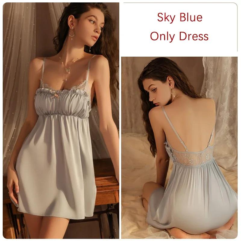 Милый пижамный комплект, женская летняя ночная рубашка с бюстгальтером, женский комплект повседневной одежды для сна