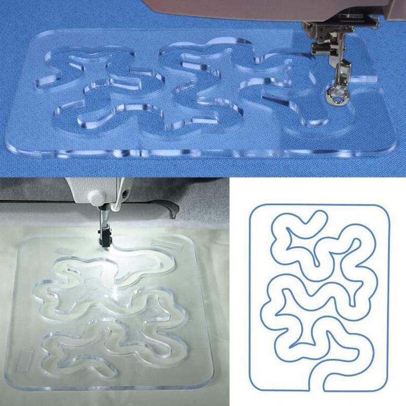 1 комплект Новый Шаблон для Квилтинга Свободным Движением, Основной, Линейка для Квилтинга для Швейной Машины