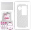 apgo Protective Skin Sticker for the Back+sides Compatible with Oppo Find N3 Flip, Full Wrap Film, Foil, Vinyl - Pattern Transparent Carbon