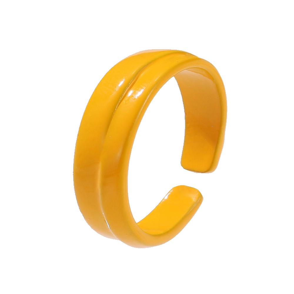 Регулируемое кольцо цвета макарон в стиле ретро, ​​простое модное кольцо, темпераментное женское кольцо в стиле панк, трендовые ювелирные изделия