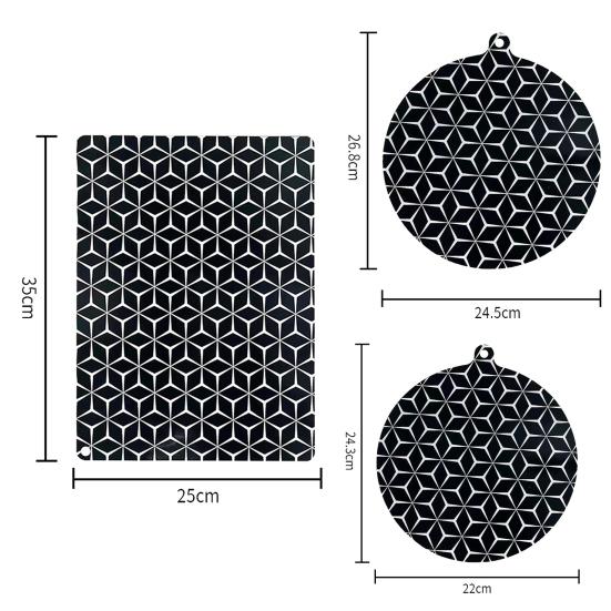 Induction Cooktop Mat High-Temperature Resistant Fireproof Waterproof Protection Induction Cooktop Protector Mat Kitchen Accessories