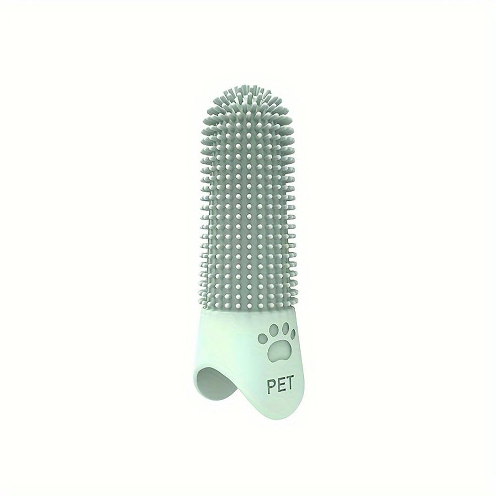 1Pcs 360° Finger Toothbrush Soft Tooth Cleaning Tool Durable Pet Finger Brush for All Breeds