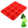 12 Hole   Christmas Tree Silicone Mold Cake Mould for Mousse Chocolate Muffin Baking Tool