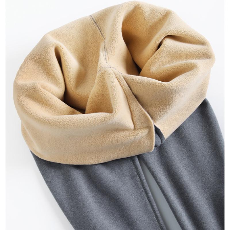 Зимние комплекты термобелья для мужчин и женщин, бархатные топы + длинные брюки, удобные, приятные для кожи, эластичные, утолщенные, теплые, комплект из 2 предметов