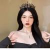 Кристальная Королева Цинк Цинковый Сплав Свадебная Принцесса Невеста Корона Тиара Корейский Стиль Повязка на Голову Женские Аксессуары для Волос