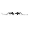 Pair of Motorcycle Brake Clutch Levers CNC Aluminum Alloy Adjustable Angle Ergonomic Brake