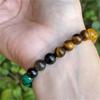 1PC Explosive Natural Green Dongling Citrine Malachite Tiger's Eye Bracelet