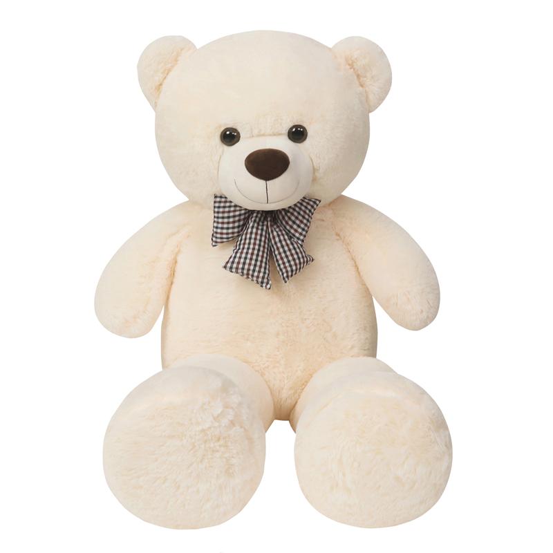 Giant 105cm Soft Teddy Bear Plush Toys White Pink Brown Bear Super Big Hugging Pillow Animal Cushion Children Birthday Gift