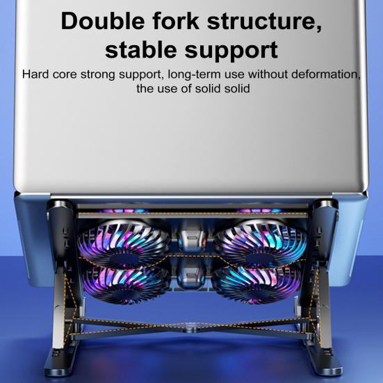 Ноутбук Радиатор Компьютер Кронштейн Подставка Регулируемая Высота Треугольная Структура Высокая Устойчивость Сильный Поток Воздуха