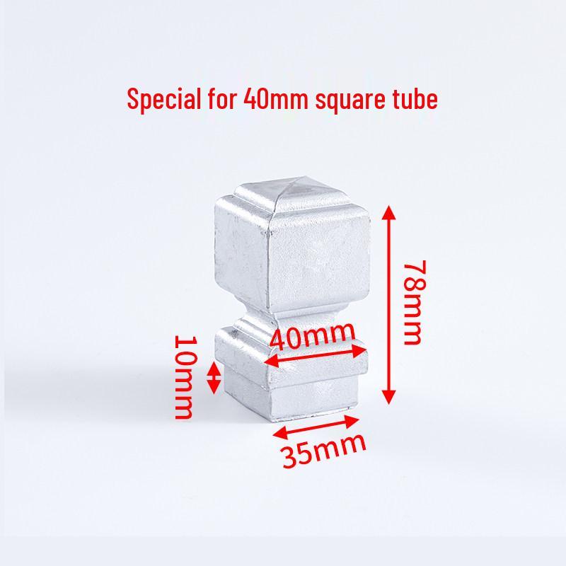 Aluminum Square Tube Decorative Rainproof Post Cap - Anti-Rust for Fence, Balcony, and Stair Handrails