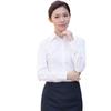 Spring Autumn Korean White Shirt Women's Lapel Shirts Ladies Long Sleeve Slim Fit Professional Tops