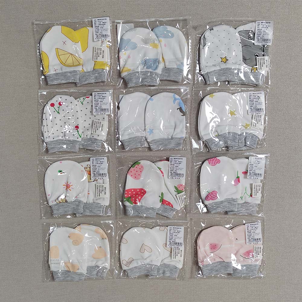 5 пар/комплект мягких хлопковых варежек для новорожденных, защита рук от укусов и царапин, защита лица, детские перчатки 0-3 месяцев