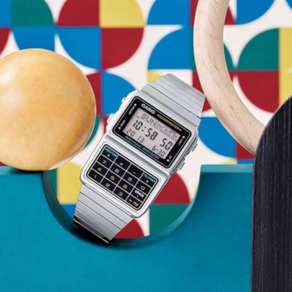 Casio CASIO DATA BANK DATA BANK Унисекс часы DBC-611-1DF Серебристый Зарубежная модель [Часы] Реимпортировано