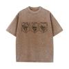 Anime Attack On Titan Eren Jaeger Printed Washed Cotton Tshirt Men Women Vintage Tshirts Oversized Harajuku T Shirt Male Tee