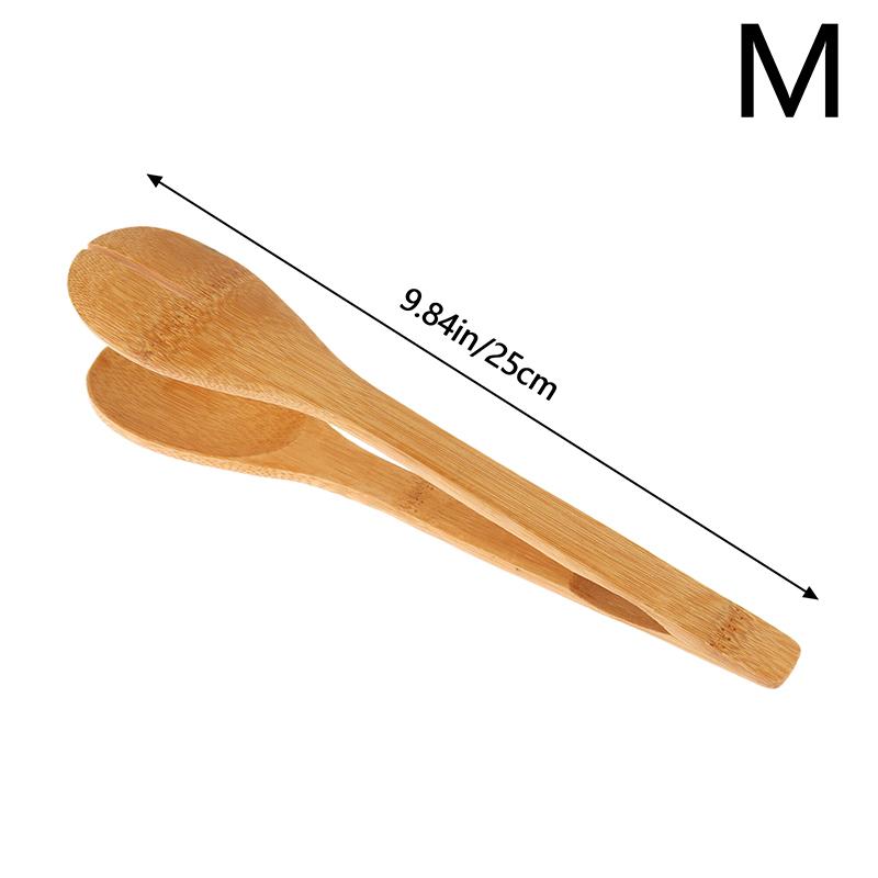 Bamboo Food BBQ Salad Toast Tongs Cake Pastry Tea Clip Clamp Useful Bamboo Cooking Tongs Bread Cake Clip Home Kitchen Tools