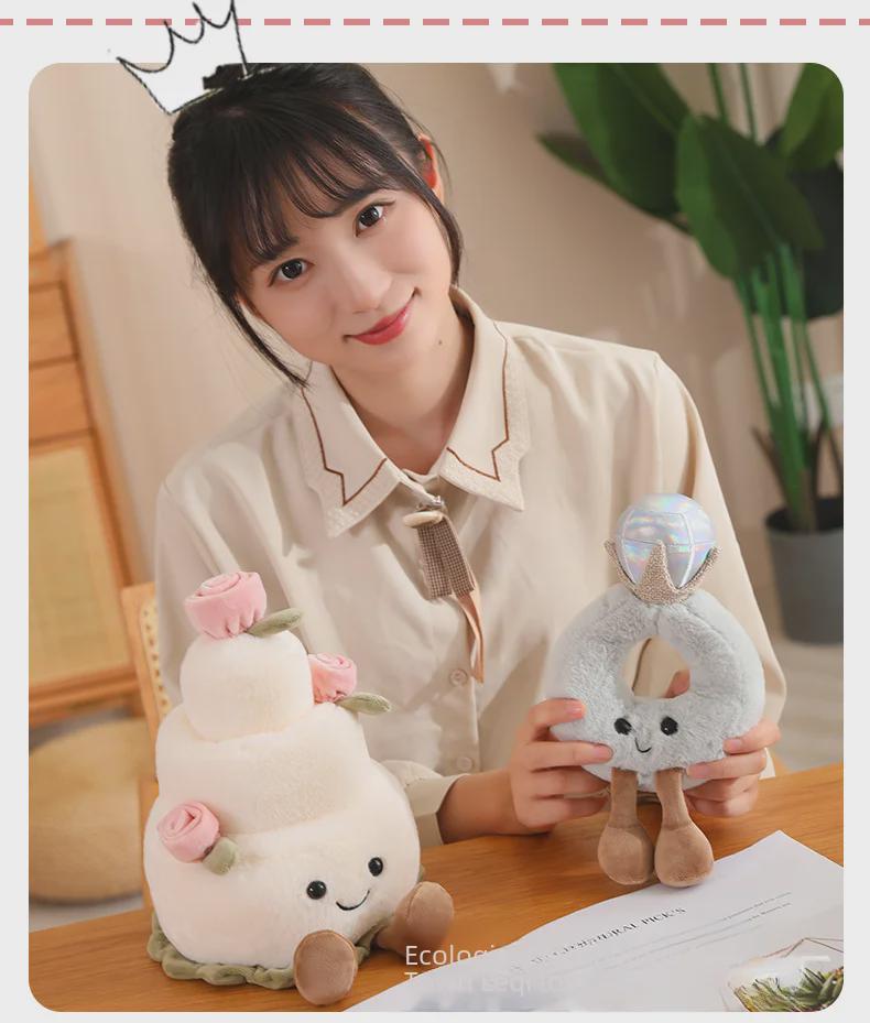 Rainbow Cake Diamond Ring Jellycat Doll Мягкая игрушка - Подарок на День святого Валентина