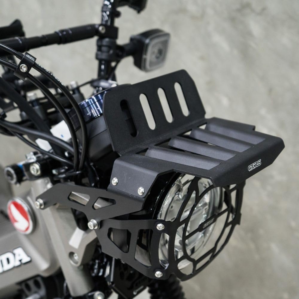 Передний багажник GTRS, алюминиевый для Honda Hunter Cub CT125, алюминиевый, легкий, передний багажник, алюминиевый для Honda CT125 JA55 JA65, модель/GTRS (черный)
