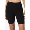 Women's Black Cotton Short Leggings