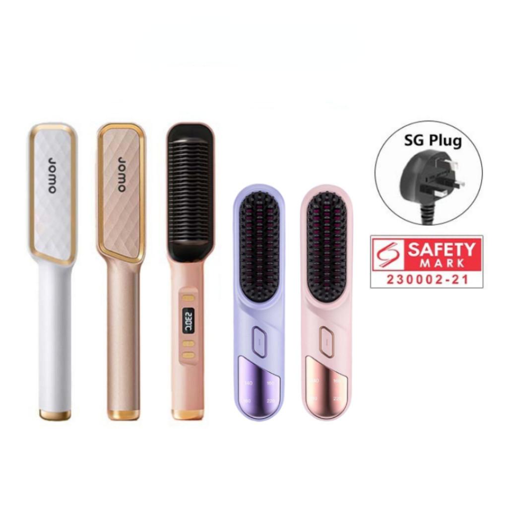 New Household Curler Wireless Negative Ion Straightening Hair Comb Portable Hair Straightener Comb