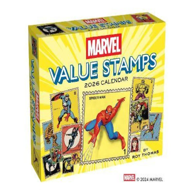 Marvel Value Stamps 2026 DaytoDay Calendar by Marvel Entertainment Calendar Book 9781419782985