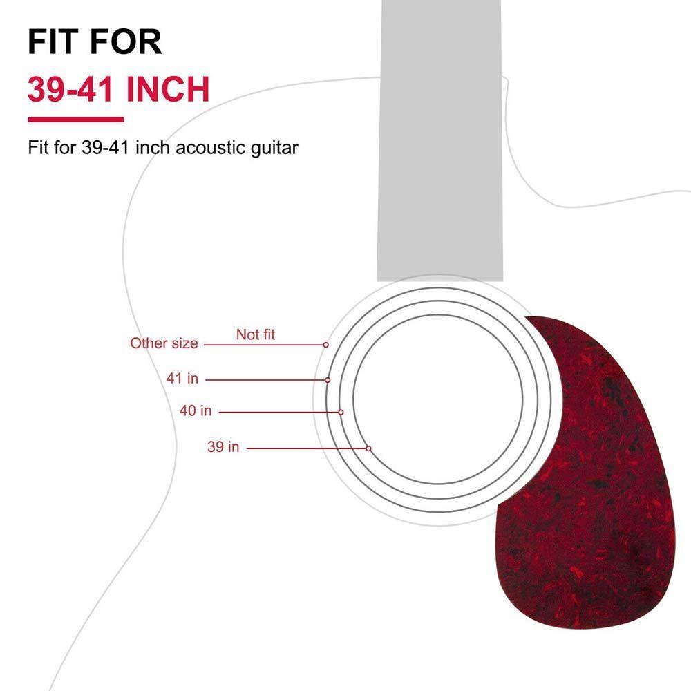 Accessories Self-adhesive Sticker Guitar Pickguard Folk Acoustic Pick Guard Scratch Plate