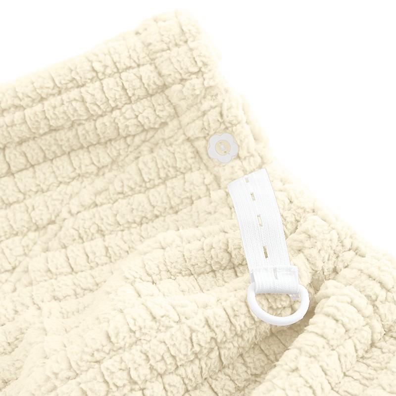 Женские повседневные теплые фланелевые домашние брюки с высокой талией и регулируемым кроем